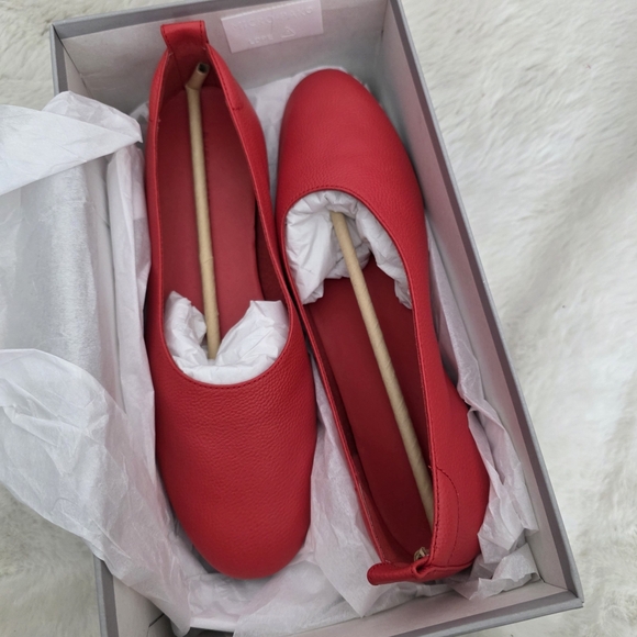 NEW Everlane The Day Glove Classic Red Leather Ballet Flat 8.5 - Picture 11 of 12